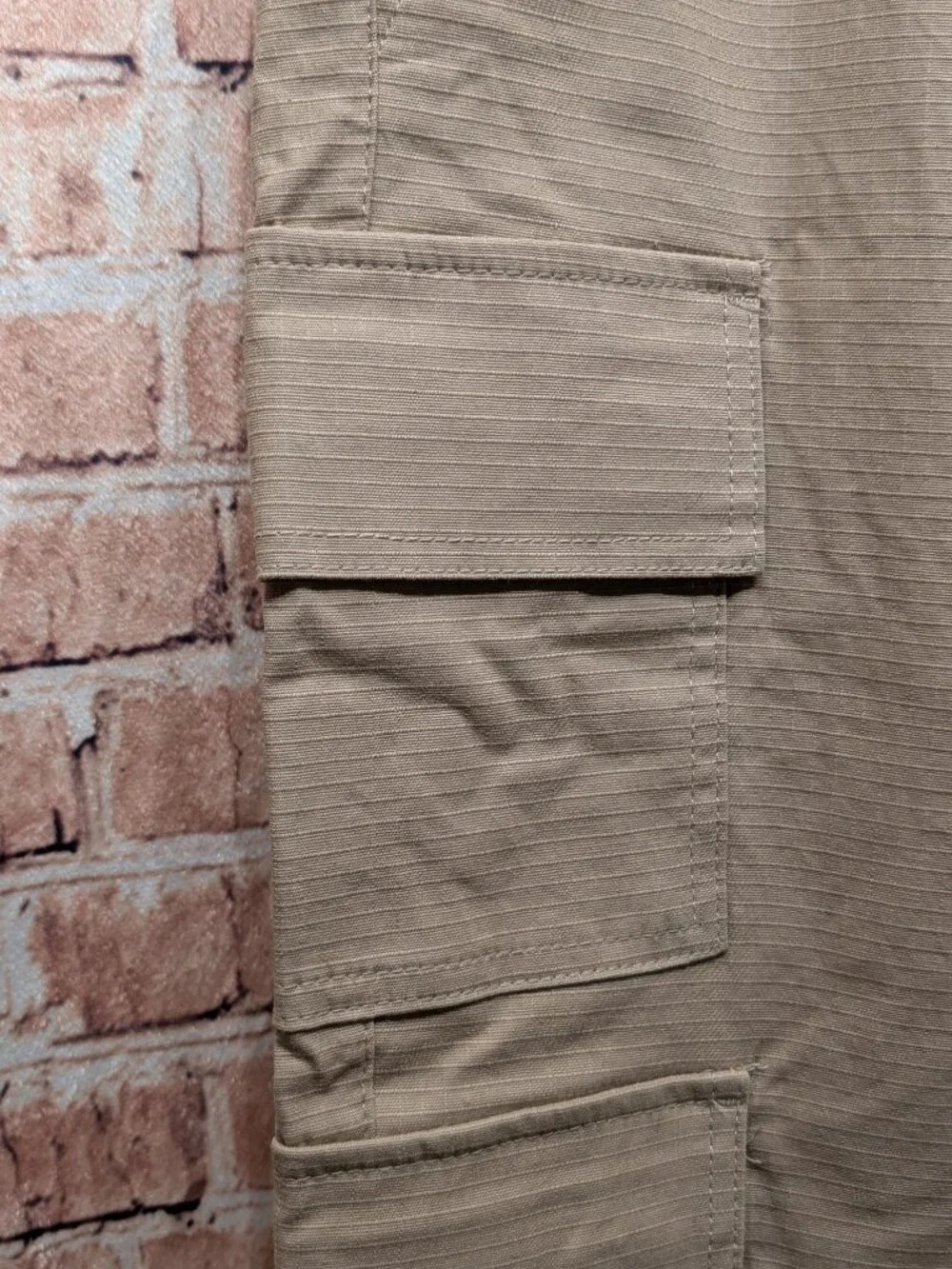 Dogg Supply by Snoop Dogg Beige Utility Cargo Pants Drawstring Waist Size Medium
